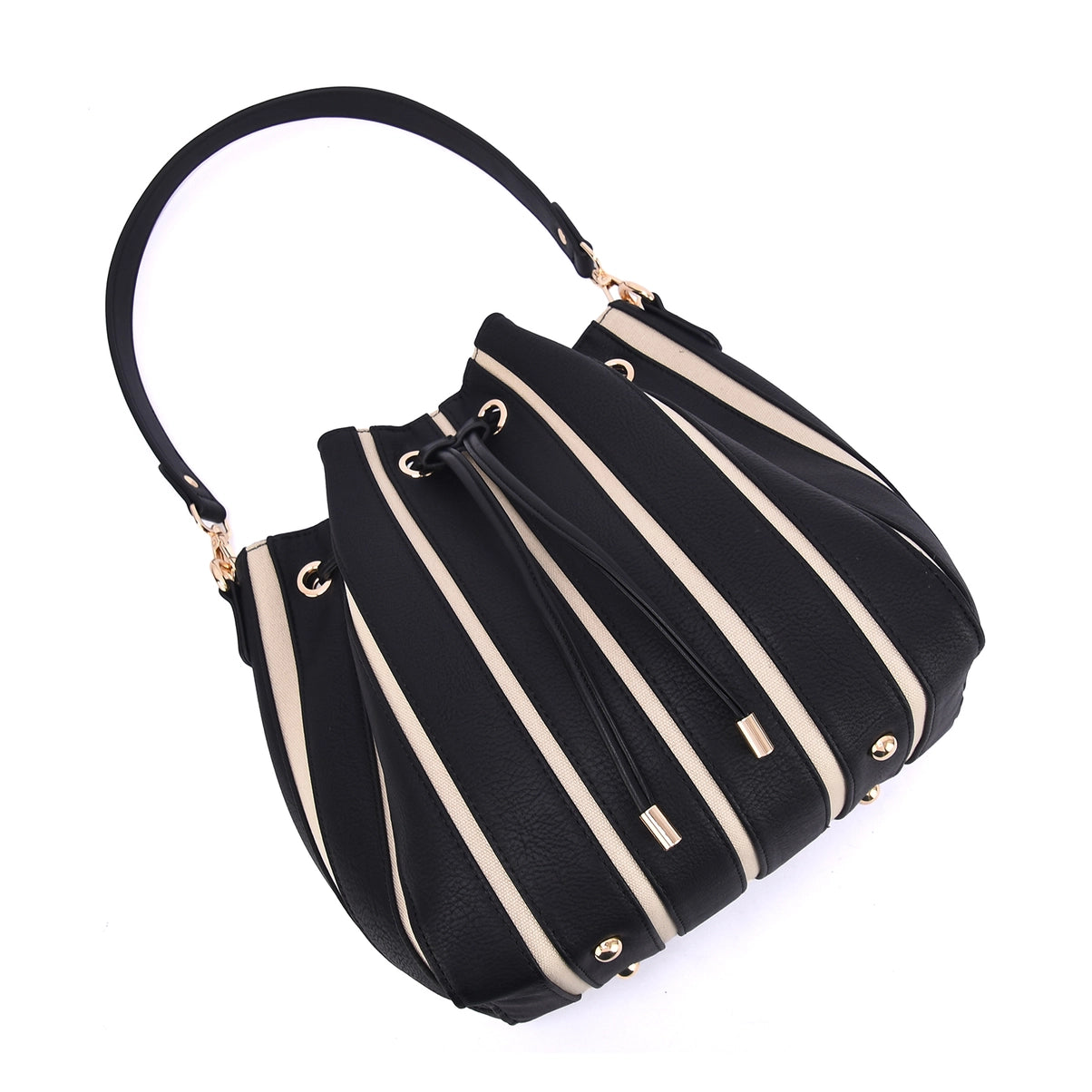 Two-Toned Marcellé | Noir Strié